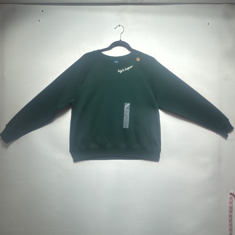 Old navy Crew-Neck green Sweatshirt for Women M - Picture 1 of 13